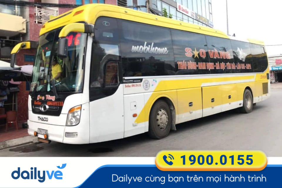 Nhà xe Sao Vàng từ Lào Cai đi Thái Bình
