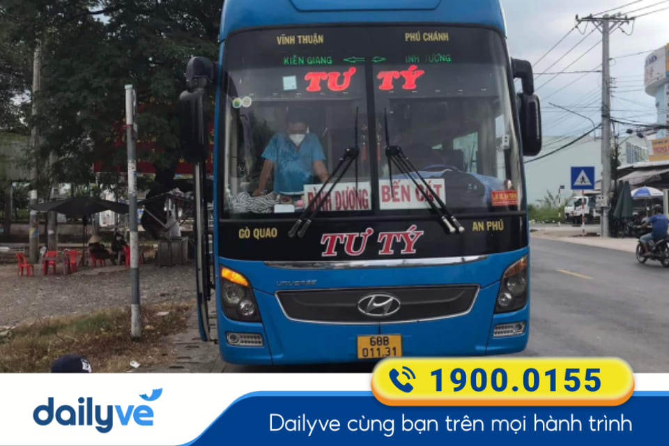 Nhà xe Tư Tý từ Kiên Giang đi Bình Dương
