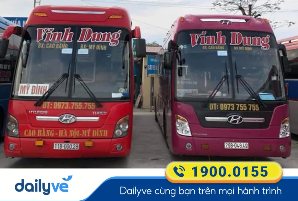 Nhà xe Vĩnh Dung từ Thái Nguyên đi Cao Bằng