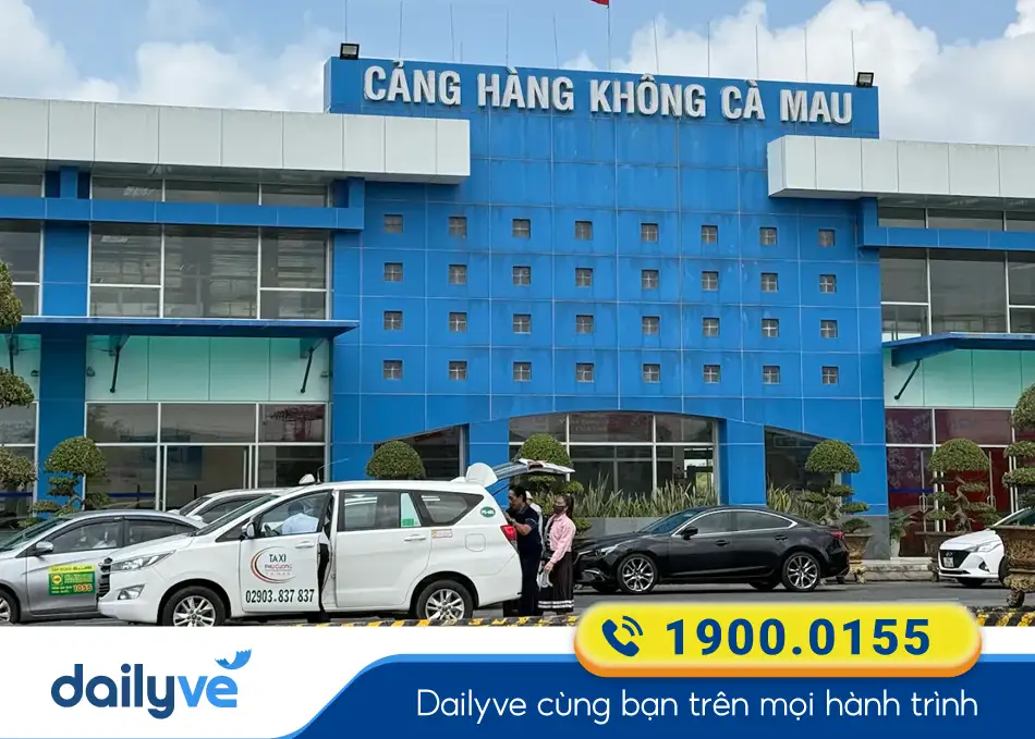 Phương tiện Taxi đưa đón khách tại Sân bay Cà Mau
