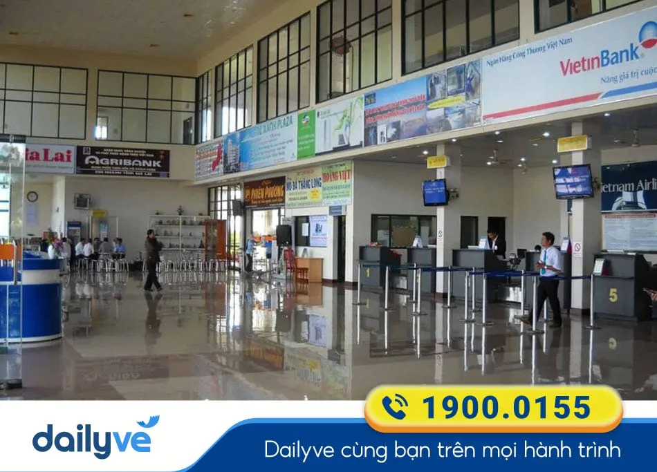 Quầy check-in tại Sân bay Pleiku