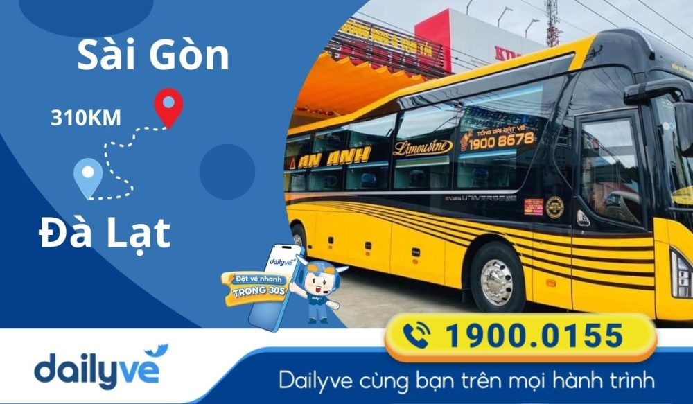 xe giường nằm đôi sài gòn đà lạt