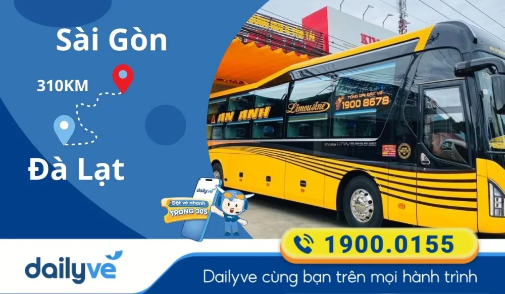 xe giường nằm đôi sài gòn đà lạt