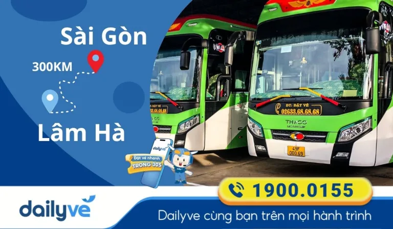 xe từ Sài Gòn đi Lâm Hà