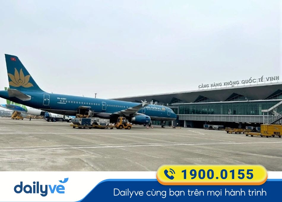 Sân đỗ máy bay tại Cảng hàng không Quốc tế Vinh