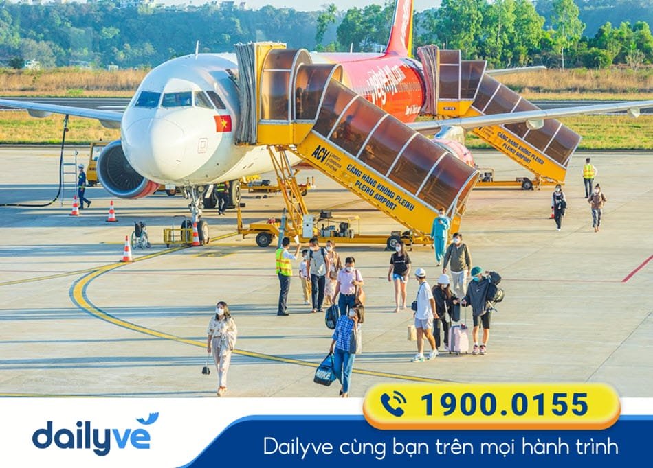 Sân đỗ máy bay tại Sân bay Pleiku