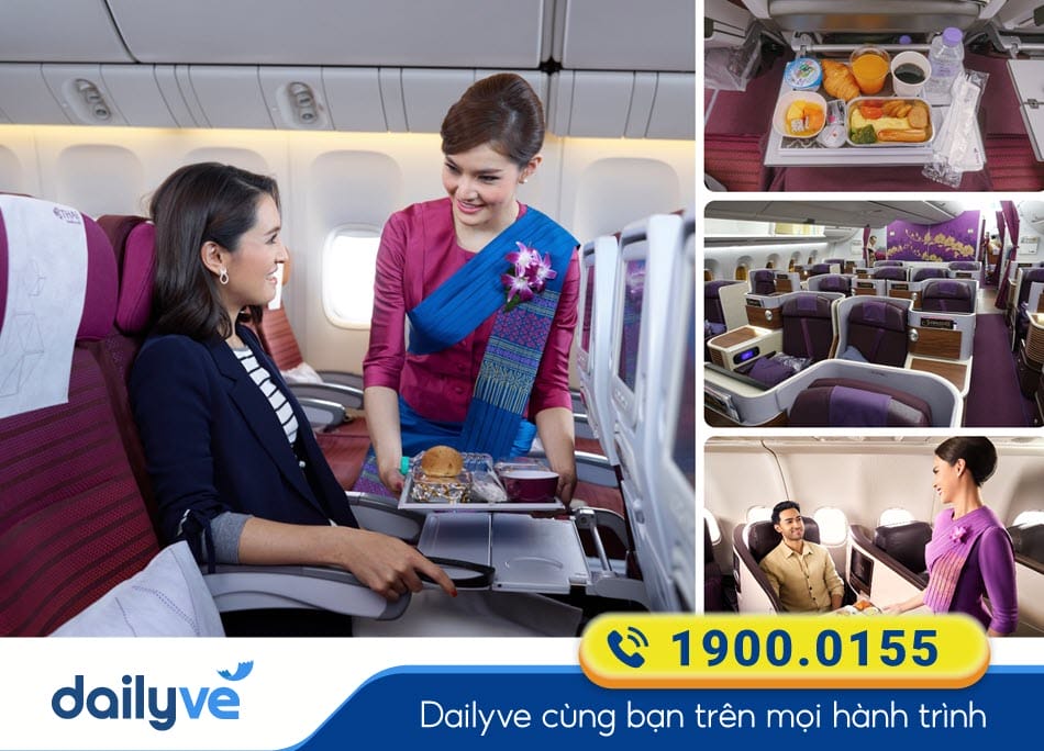 Tiện nghi đẳng cấp của Hãng bay TG