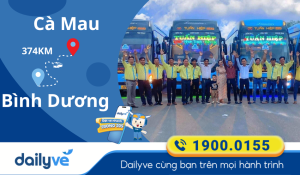 Vé xe Cà Mau đi Bình Dương