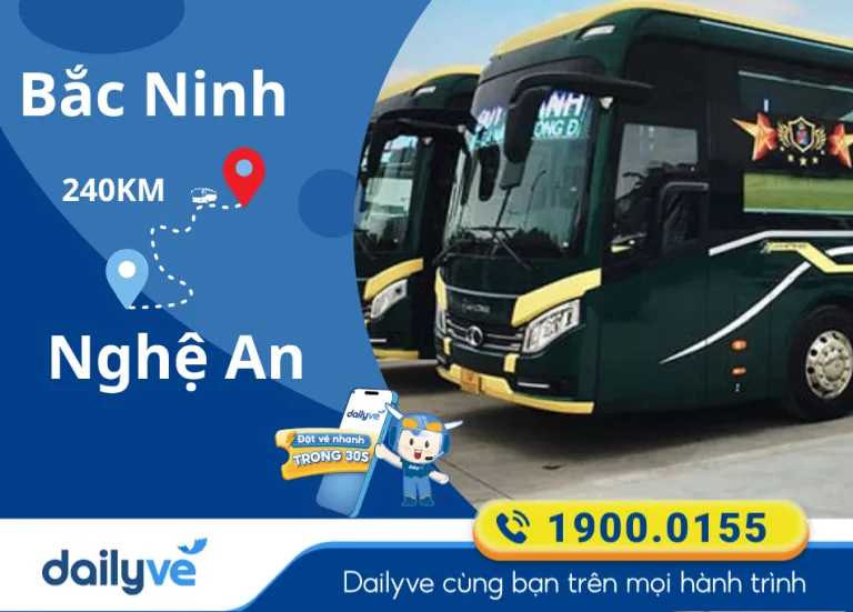 Vé xe từ Bắc Ninh đi Nghệ An