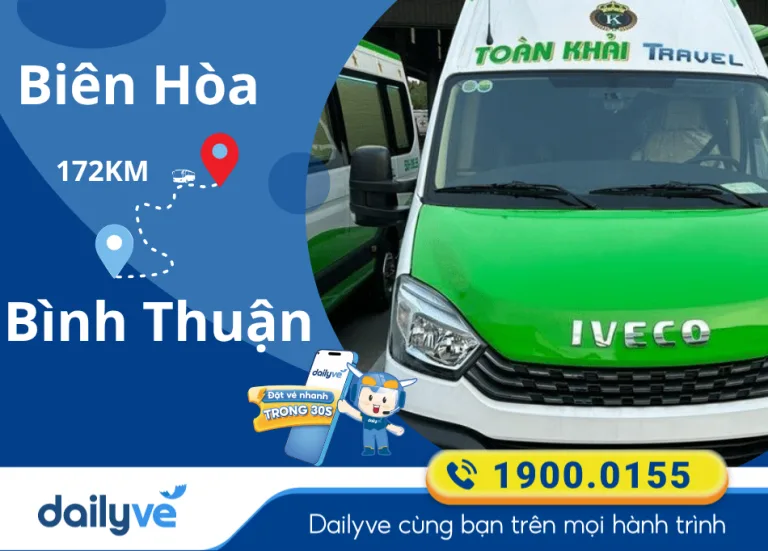 Vé xe từ Biên Hòa đi Bình Thuận