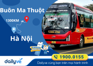 Vé xe từ Buôn Ma Thuột đi Hà Nội