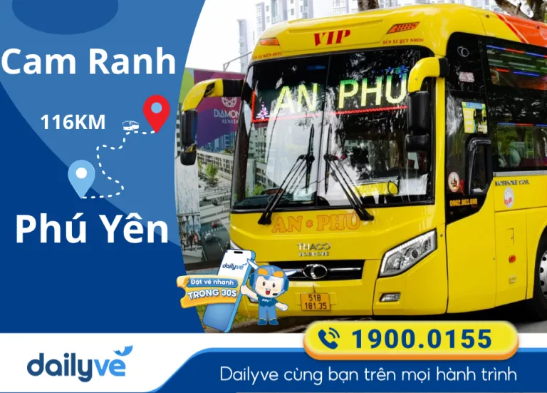 Vé xe từ Cam Ranh đi Phú Yên