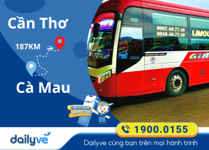 Vé xe từ Cần Thơ đi Cà Mau