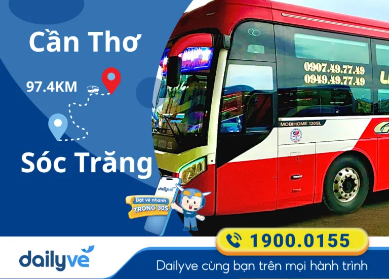 Vé xe từ Cần Thơ đi Sóc Trăng