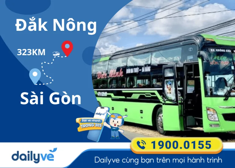 Vé xe từ Đắk Nông đi Sài Gòn