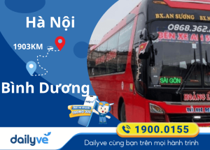 Vé xe từ Hà Nội đi Bình Dương