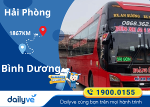 Vé xe từ Hải Phòng đi Bình Dương