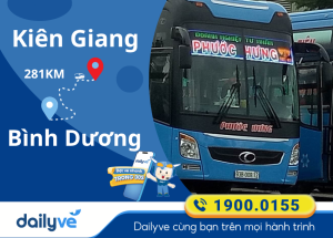 Vé xe từ Kiên Giang đi Bình Dương