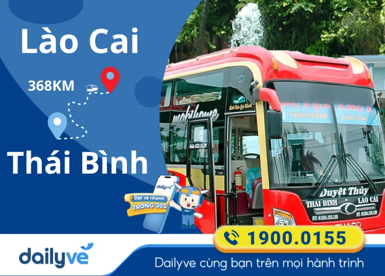 Vé xe từ Lào Cai đi Thái Bình