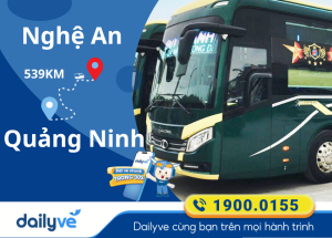 Vé xe từ Nghệ An đi Quảng Ninh