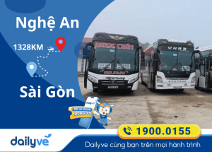 Vé xe từ Nghệ An đi Sài Gòn