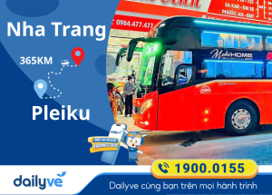 Vé xe từ Nha Trang đi Pleiku