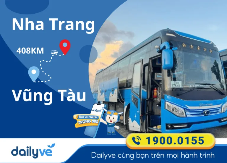 Vé xe từ Nha Trang đi Vũng Tàu