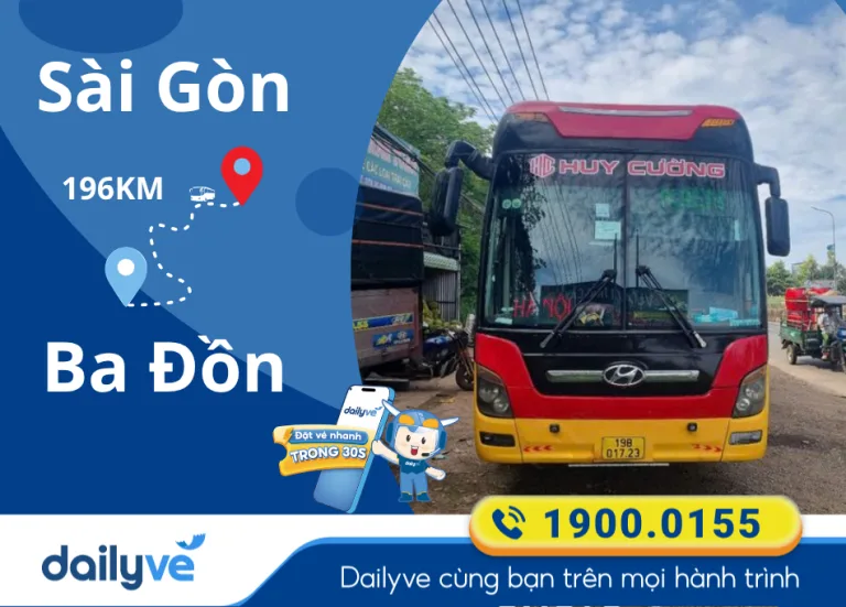 Vé xe từ Sài Gòn đi Ba Đồn
