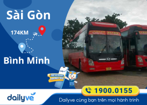 Vé xe từ Sài Gòn đi Bình Minh