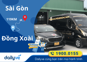Vé xe từ Sài Gòn đi Đồng Xoài