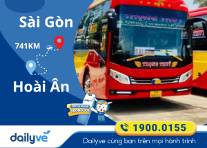 Vé xe từ Sài Gòn đi Hoài Ân