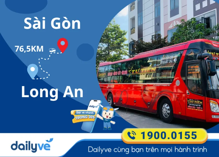 Vé xe từ Sài Gòn đi Long An