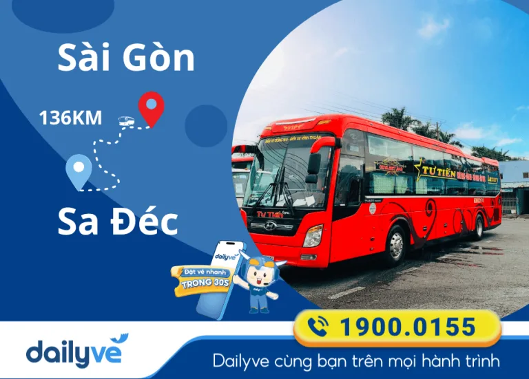 Vé xe từ Sài Gòn đi Sa Đéc