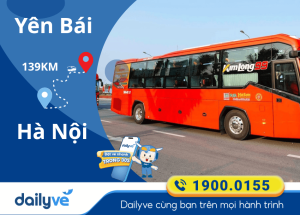 Vé xe từ Yên Bái đi Hà Nội