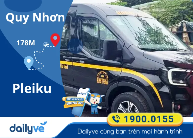 Vé xe từ Quy Nhơn đi Pleiku