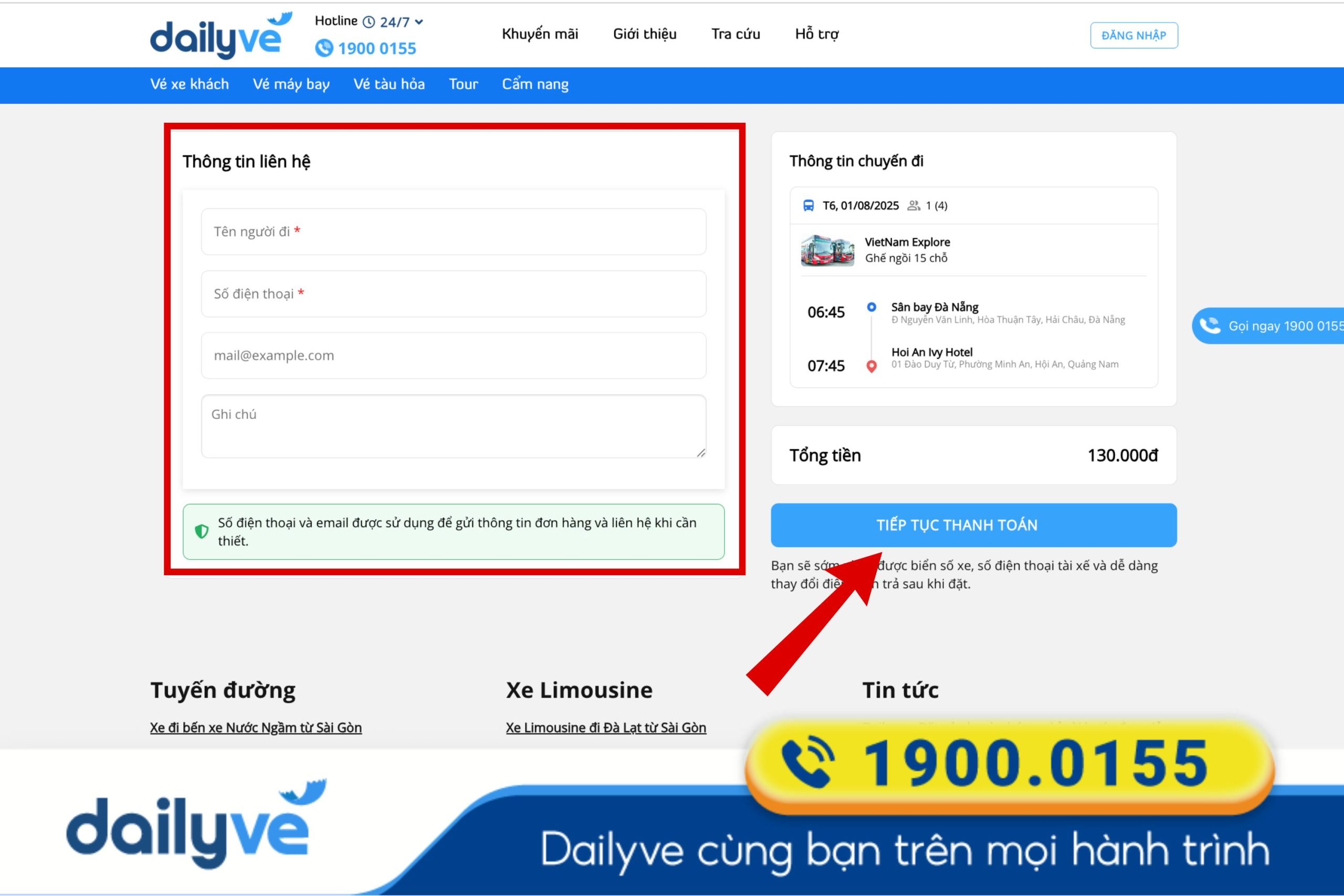 xe Đà Nẵng - Hội An