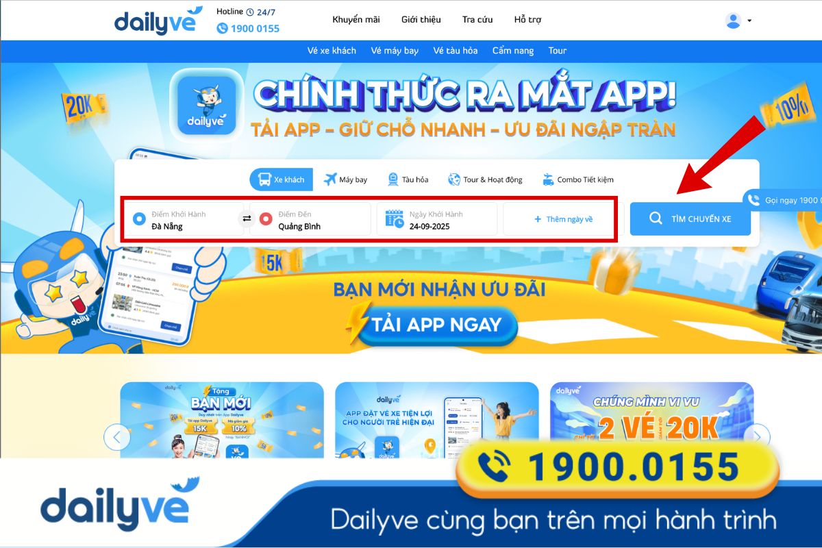 xe đà nẵng quảng bình