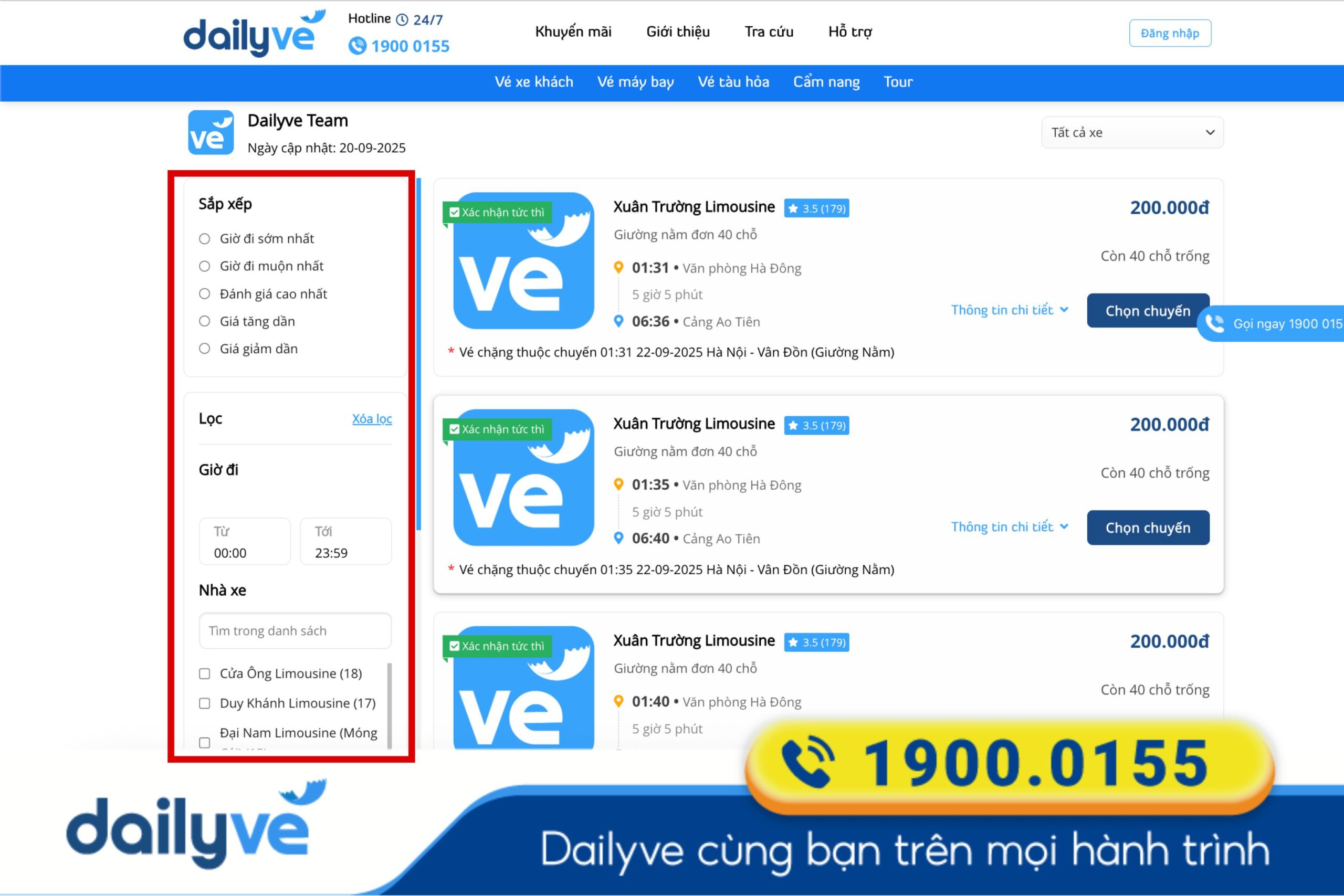 xe hà nội vân đồn