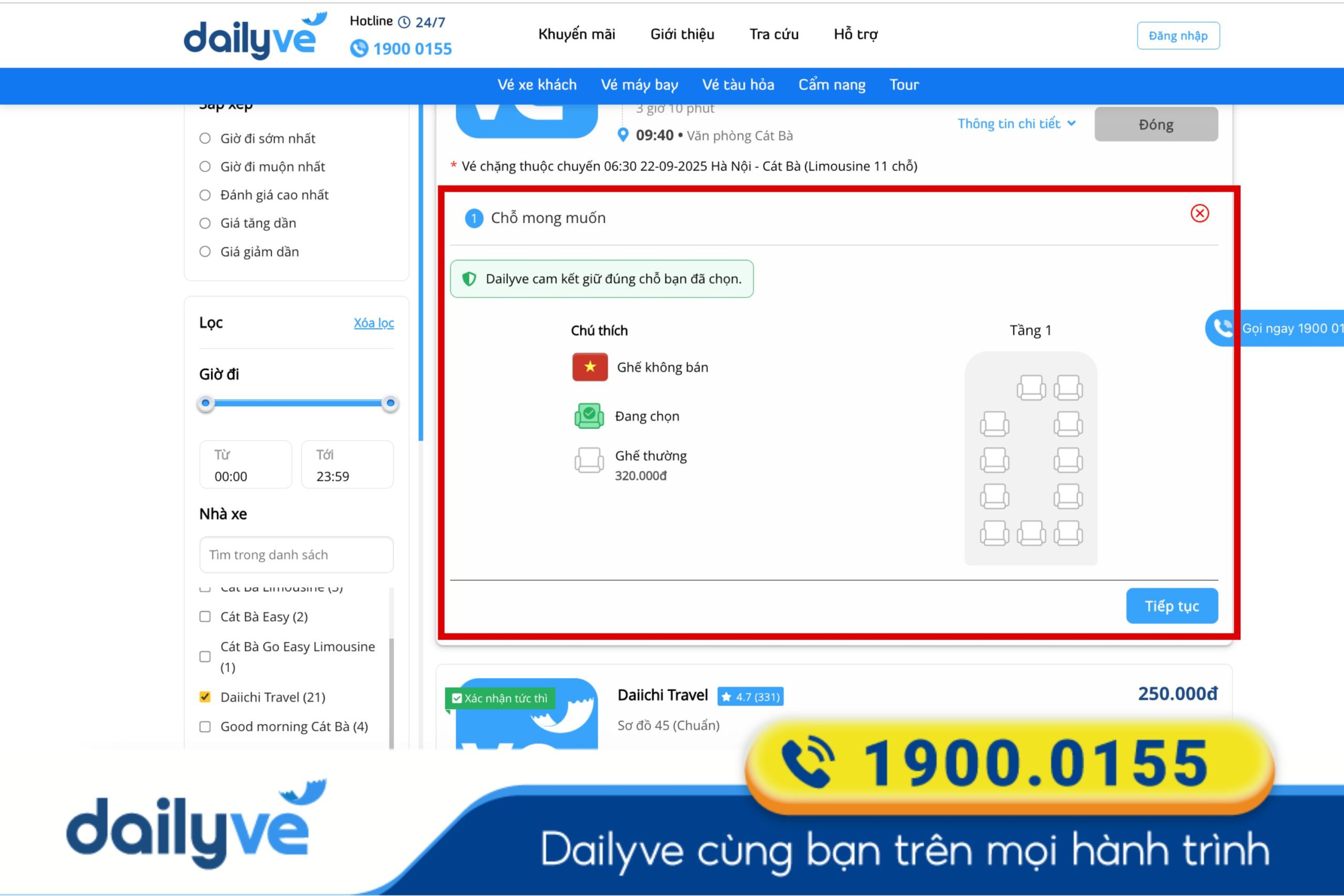 xe hà nội cát bà