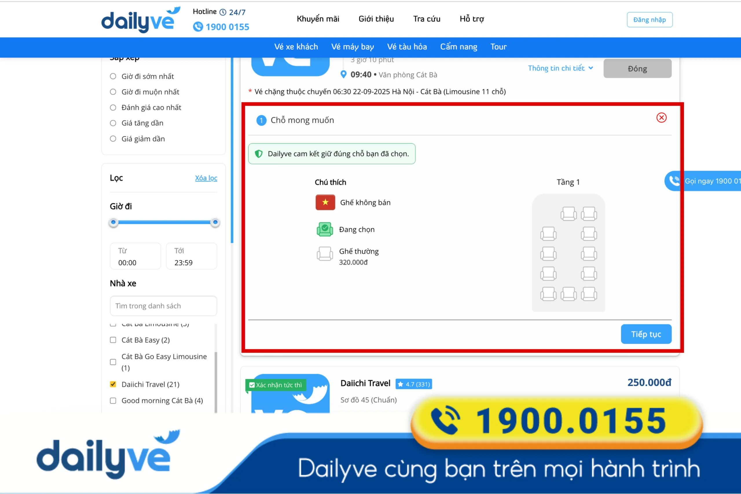 xe hà nội cát bà