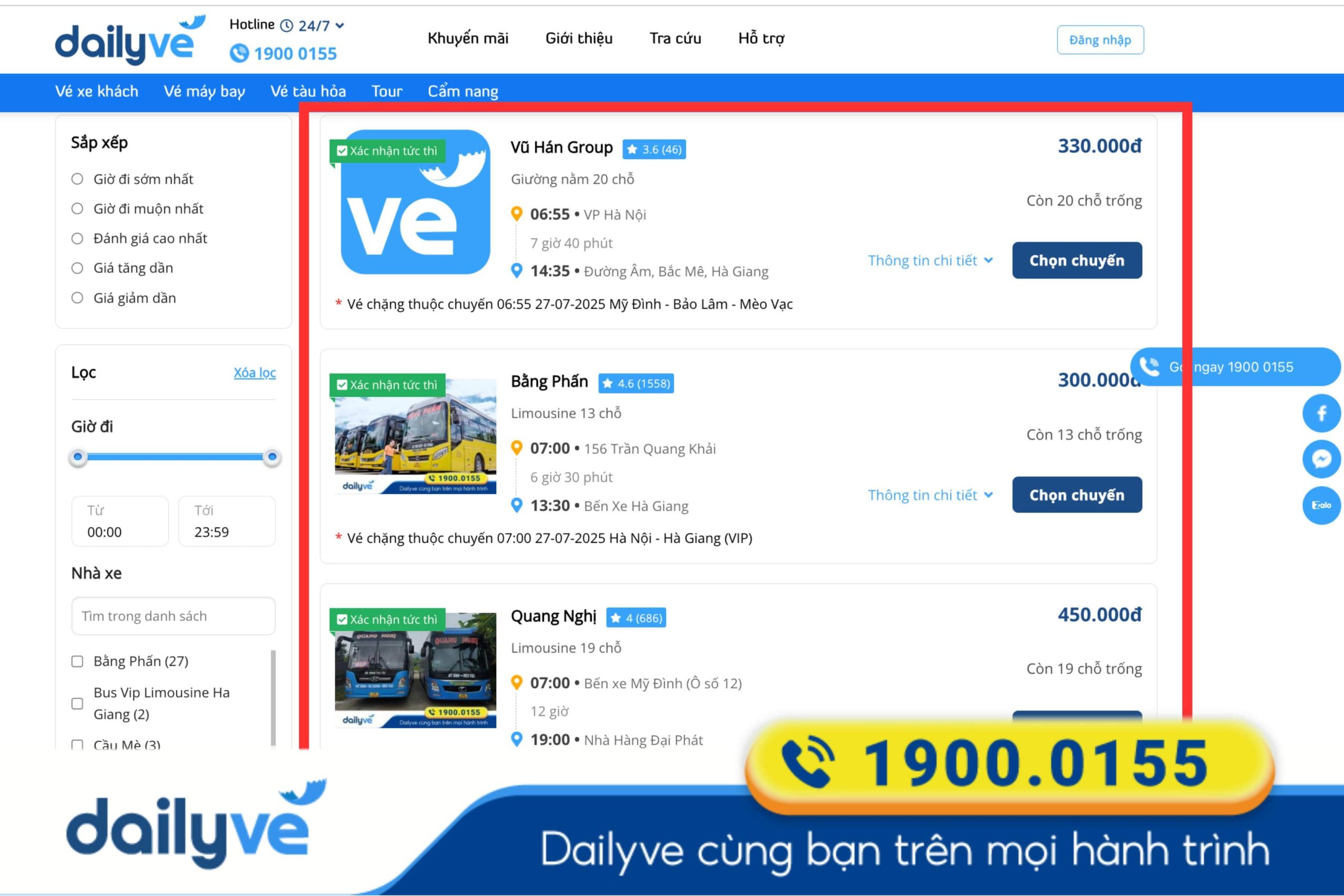 xe hà nội - hà giang