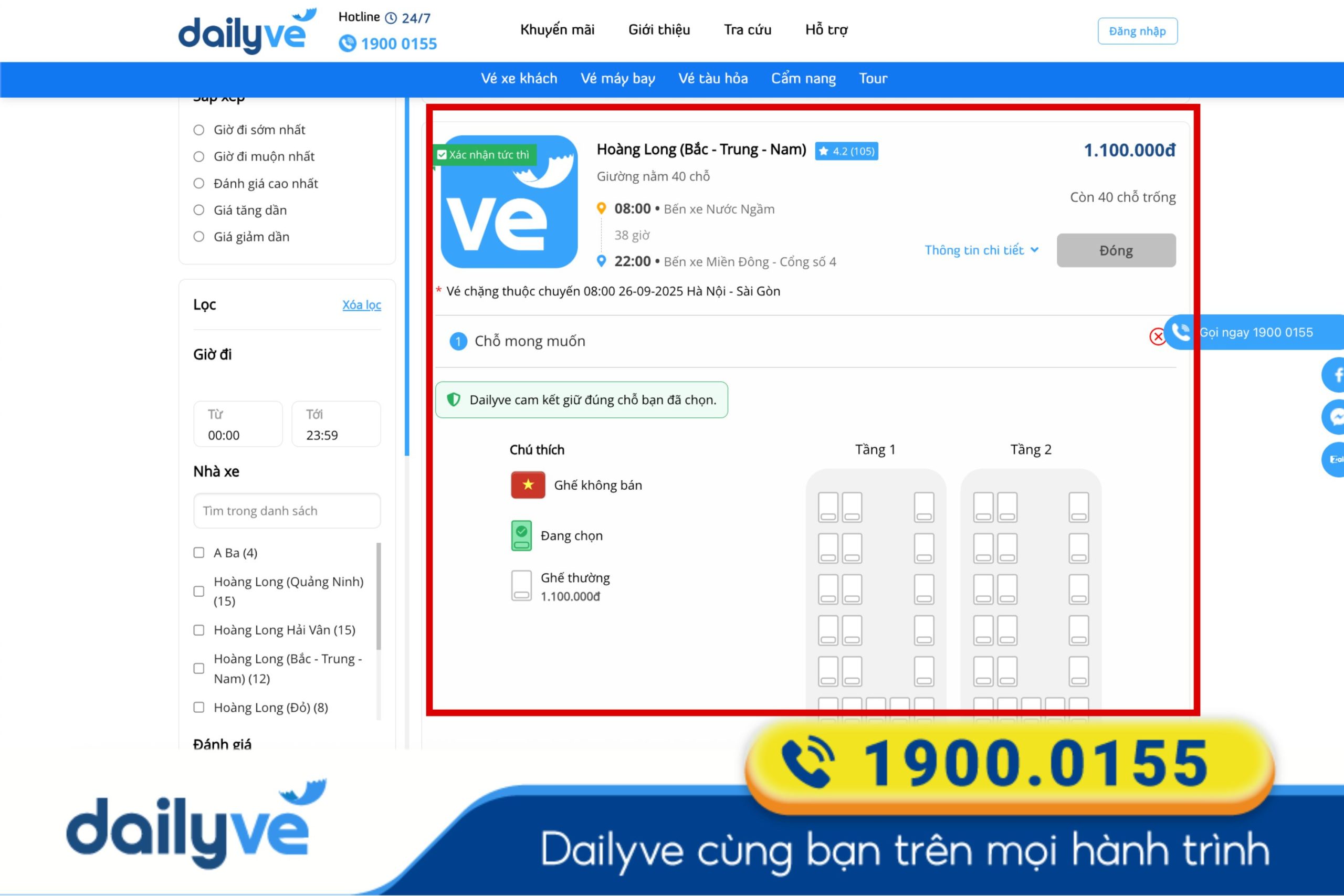 xe hà nội sài gòn