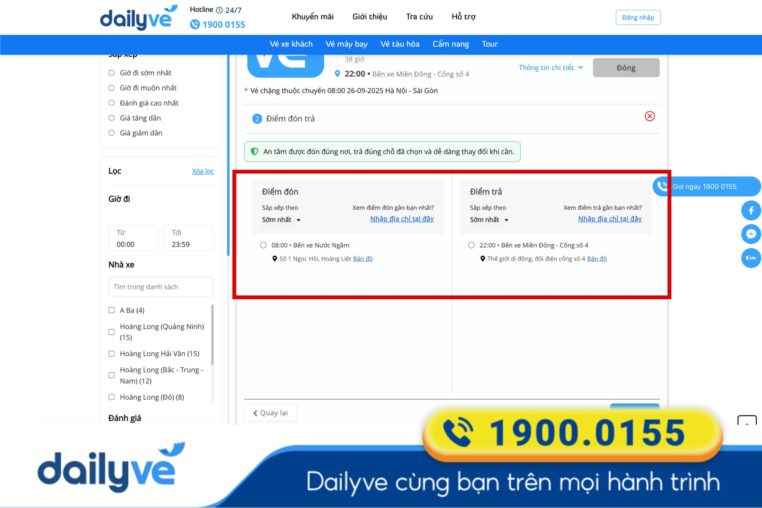 xe hà nội sài gòn