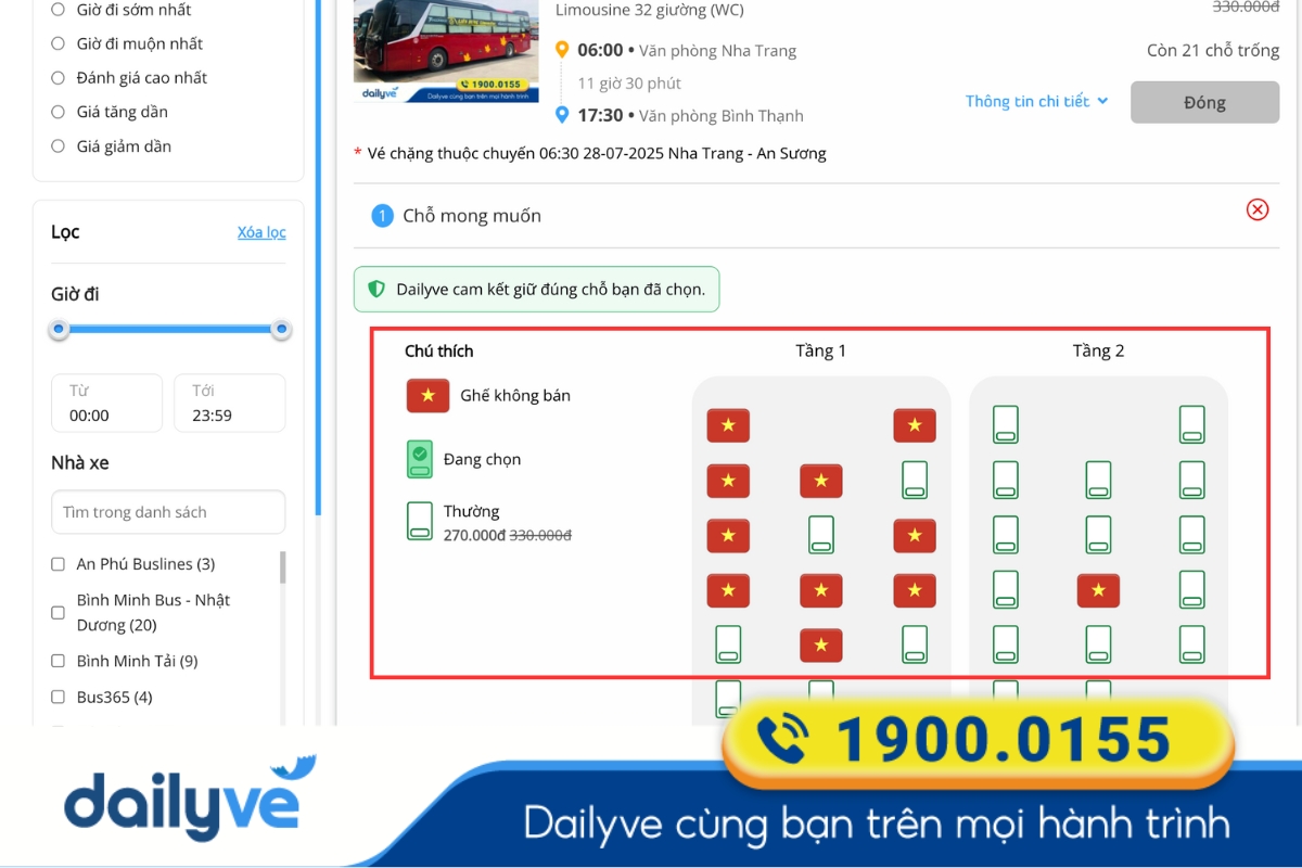 xe nha trang sài gòn