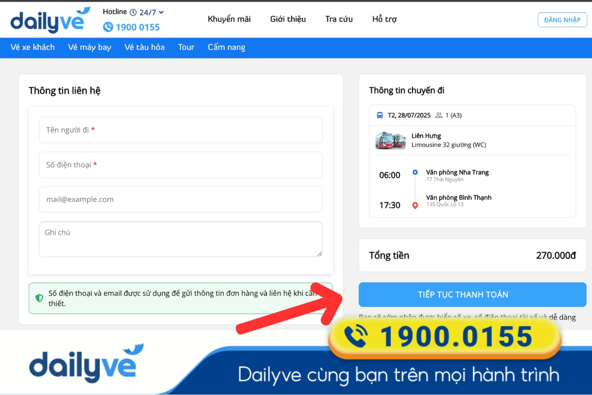 xe nha trang sài gòn
