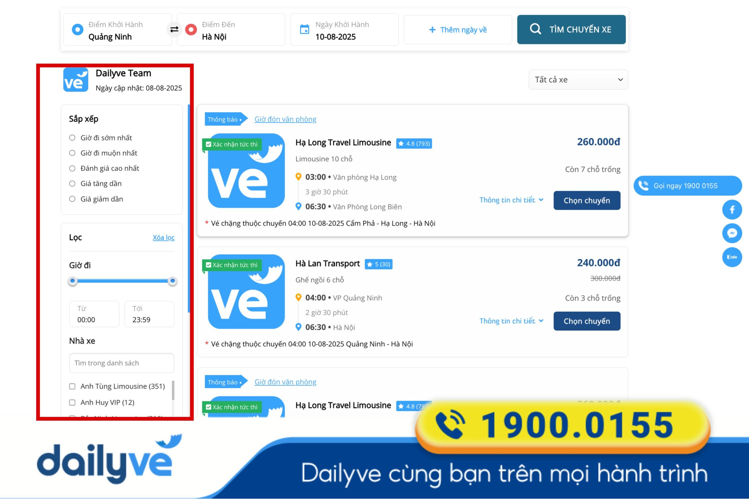 xe quảng ninh đi hà nội