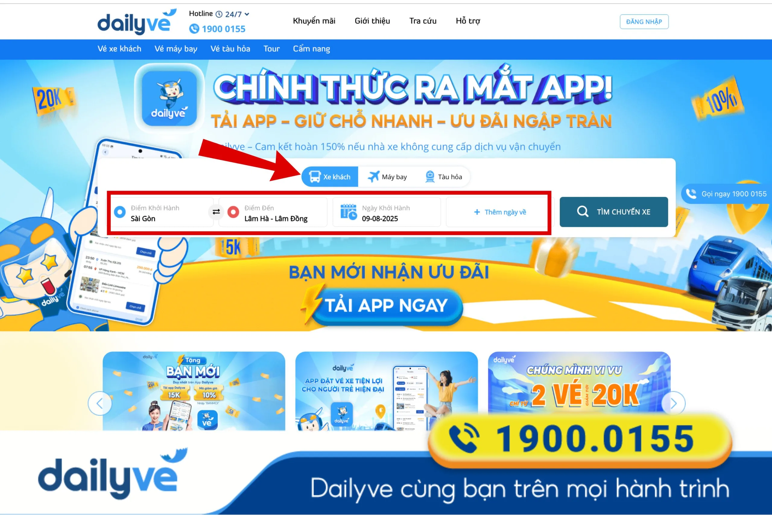 xe sài gòn đi lâm hà