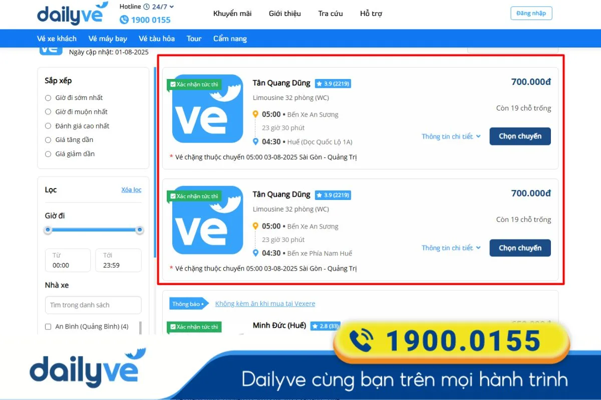 xe sài gòn huế