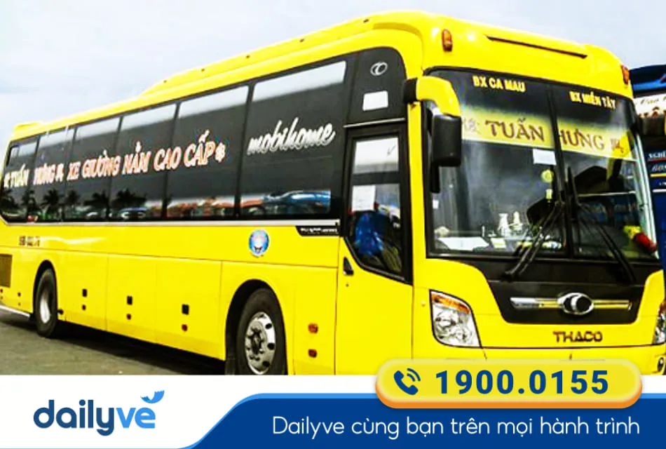 Nhà xe Tuấn Hưng từ Cần Thơ đi Cà Mau