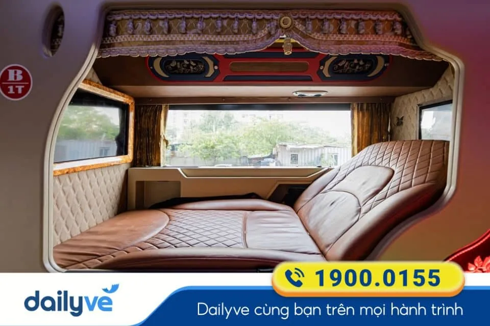 Xe giường nằm Limousine 24 phòng đôi từ Đà Lạt đi Hậu Giang